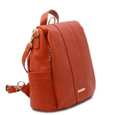 Tuscany Leather TL Bag Soft Leather Backpack Brandy #2