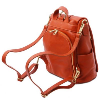 Tuscany Leather TL Bag Soft Leather Backpack Brandy #3
