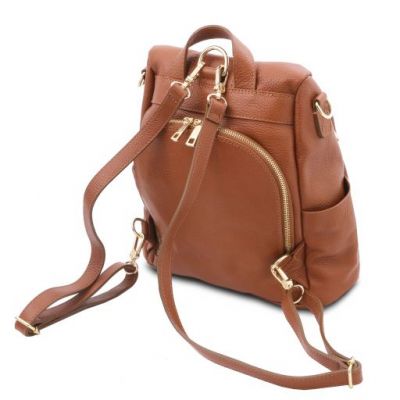 Tuscany Leather TL Bag Soft Leather Backpack Brandy #9