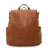 Tuscany Leather TL Bag Soft Leather Backpack Cognac