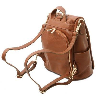Tuscany Leather TL Bag Soft Leather Backpack Cognac #3