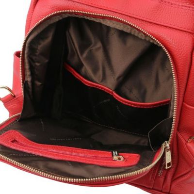 Tuscany Leather TL Bag Soft Leather Backpack Lipstick Red #6