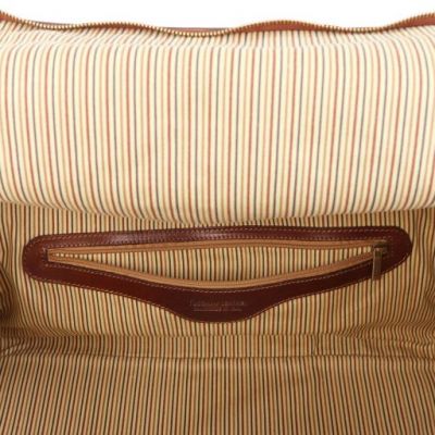 Tuscany Leather Voyager Travel Leather Bag With Side Pockets Black #7