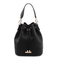 Tuscany Leather Leather Bucket Bag Black