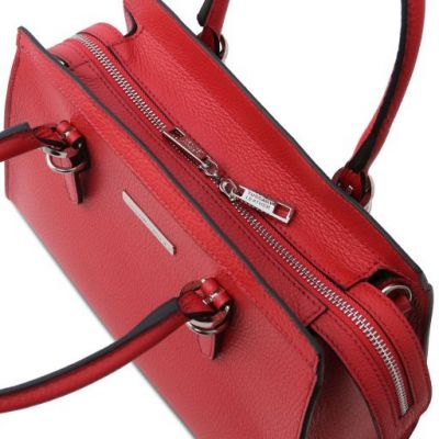 Tuscany Leather Handbag Lipstick Red #5