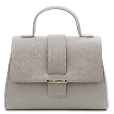 Tuscany Leather Handbag Light Grey #1