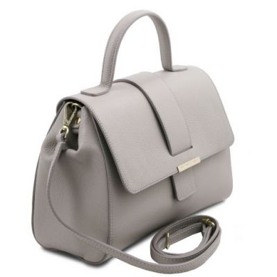 Tuscany Leather Handbag Light Grey #2