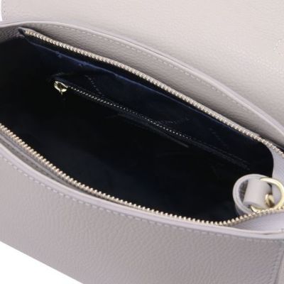 Tuscany Leather Handbag Light Grey #5