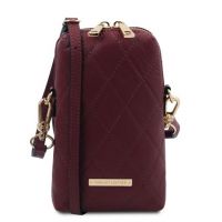 Tuscany Leather Bag Mini Soft Quilted Leather Cross Bag Bordeaux