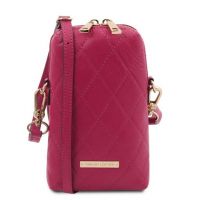 Tuscany Leather Bag Mini Soft Quilted Leather Cross Bag Pink