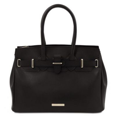 Tuscany Leather TL Bag Leather Handbag Black