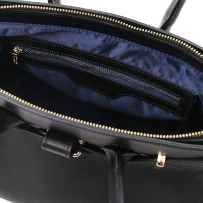 Tuscany Leather TL Bag Leather Handbag Black #5