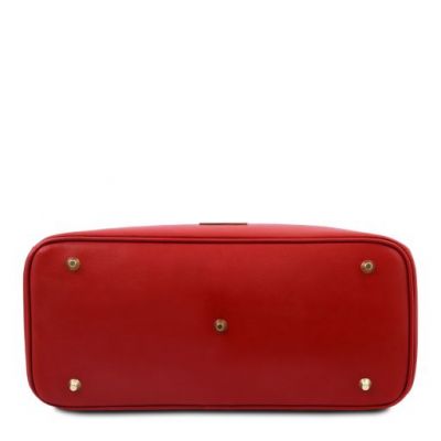 Tuscany Leather TL Bag Leather Handbag Lipstick Red #3