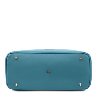 Tuscany Leather TL Bag Leather Handbag Turquoise #3