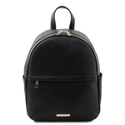 Tuscany Leather TL Bag Soft Leather Backpack Black