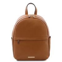 Tuscany Leather TL Bag Soft Leather Backpack Cognac