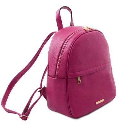 Tuscany Leather TL Bag Soft Leather Backpack Pink #3