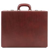 Tuscany Leather Milano Leather Attaché Briefcase Brown