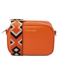 Tuscany Leather TL Bag Leather Shoulder Bag Orange