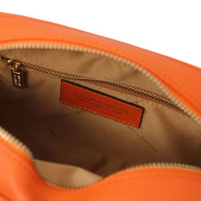 Tuscany Leather TL Bag Leather Shoulder Bag Orange #4