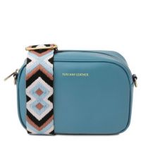 Tuscany Leather TL Bag Leather Shoulder Bag Turquoise