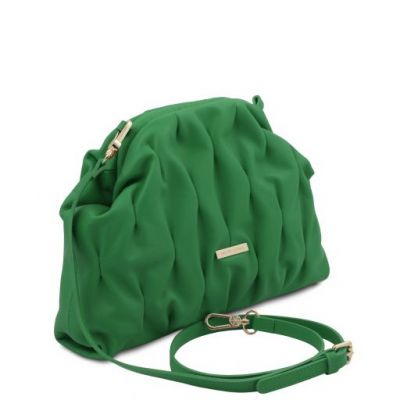 Tuscany Leather Rea Soft Leather Shoulder Bag Green #2