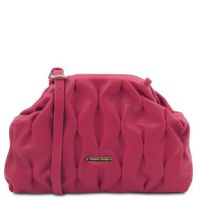 Tuscany Leather Rea Soft Leather Shoulder Bag Pink