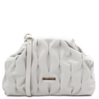 Tuscany Leather Rea Soft Leather Shoulder Bag White