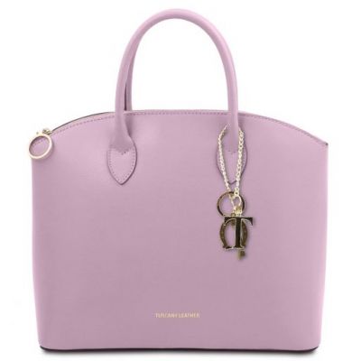 Tuscany Leather Keyluck Leather Tote Lilac #1