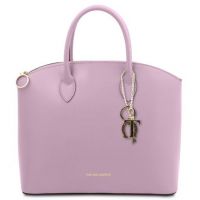 Tuscany Leather Keyluck Leather Tote Lilac