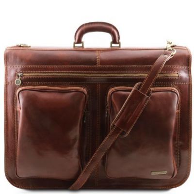 Tuscany Leather Tahiti Garment Leather Bag Brown