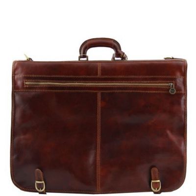 Tuscany Leather Tahiti Garment Leather Bag Brown #4