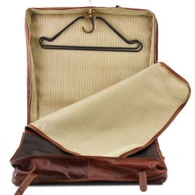 Tuscany Leather Papeete Garment Leather Bag Dark Brown #5