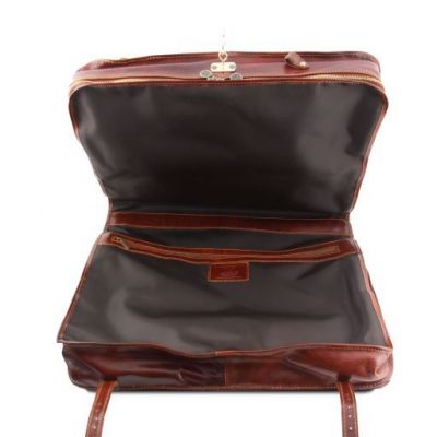 Tuscany Leather Papeete Garment Leather Bag Dark Brown #6
