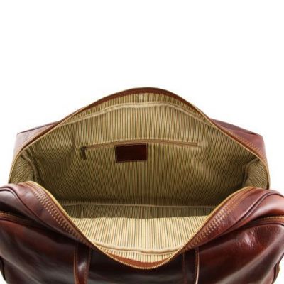 Tuscany Leather Bora Bora Trolley Leather Bag Large Size Brown #6