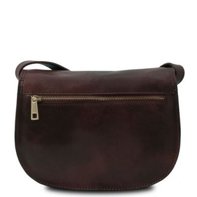 Tuscany Leather Isabella Saddle Bag Dark in Brown #3