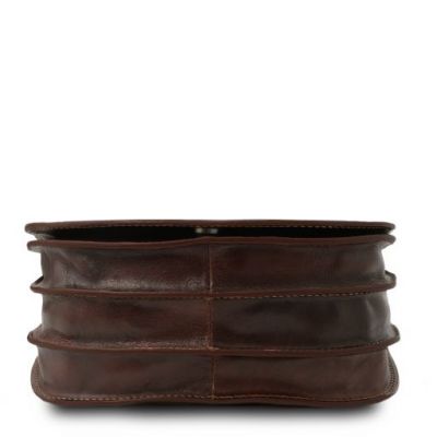 Tuscany Leather Isabella Saddle Bag Dark in Brown #4