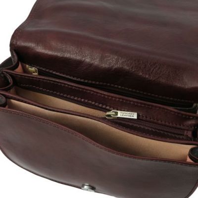 Tuscany Leather Isabella Saddle Bag Dark in Brown #5