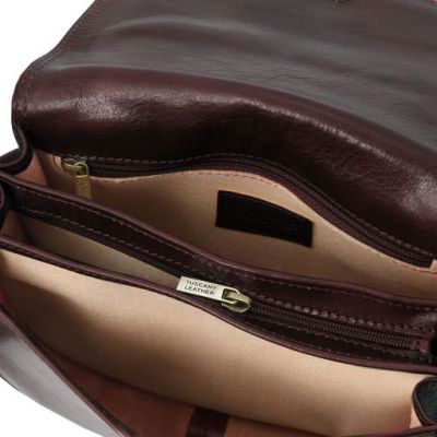 Tuscany Leather Isabella Saddle Bag Dark in Brown #6