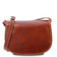 Tuscany Leather Isabella Saddle Bag in Honey