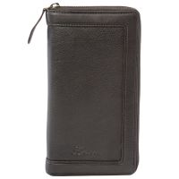 Ashwood Leather Travel Wallet & Passport Holder Brown