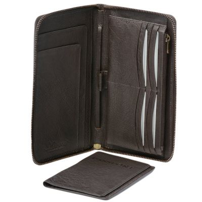 Ashwood Leather Travel Wallet & Passport Holder Brown #2