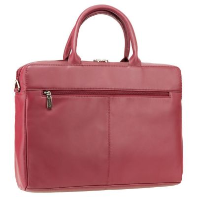 Visconti Leather Ollie (L) - Ladies 13 inch Laptop Case Red #3