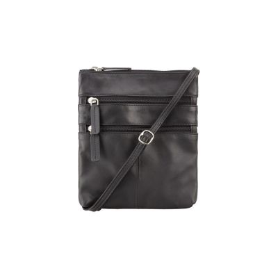 Visconti Leather 18606 Slim Bag Black #1