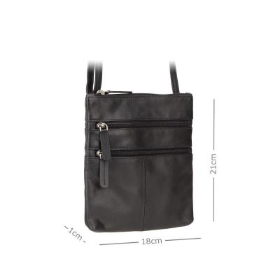 Visconti Leather 18606 Slim Bag Black #2
