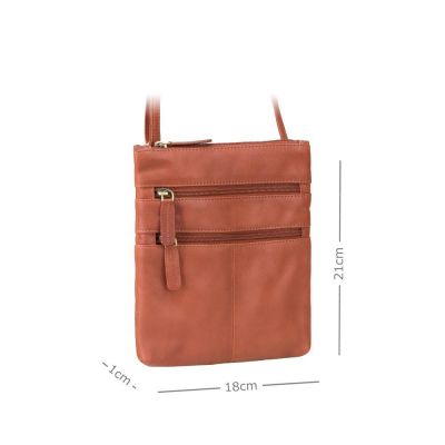 Visconti Leather 18606 Slim Bag Brown #2