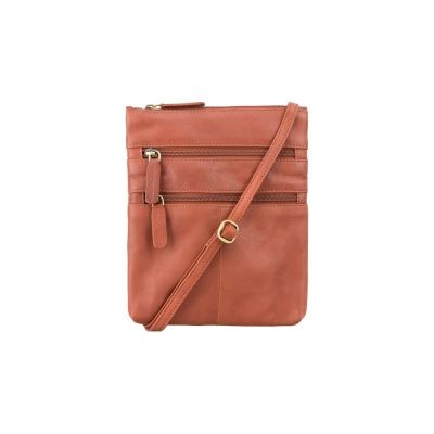 Visconti Leather 18606 Slim Bag Brown #1