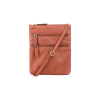 Visconti Leather 18606 Slim Bag Brown