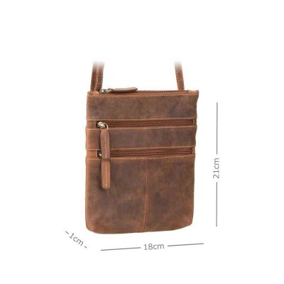 Visconti Leather 18606 Slim Bag Oil Tan #2
