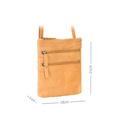 Visconti Leather 18606 Slim Bag Sand #2